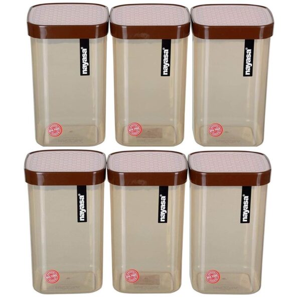 Nayasa Plastic Fusion Containers Set of 6 1000 ml a 1 - LXINDIA.COM