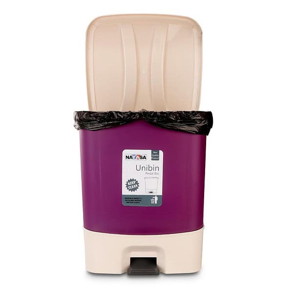 Nayasa Plastic Unibin Square 20 Ltrs Voilet2 - LXINDIA.COM