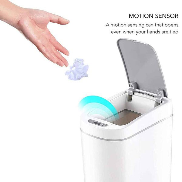 Ninestars AMZ 7 2 Motion Sensor Trashcan White3 - LXINDIA.COM