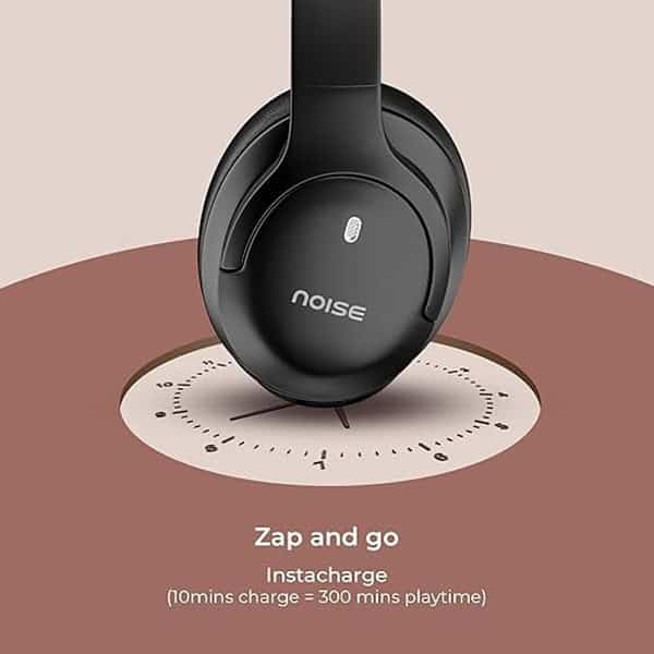 Noise 4 Wireless Over Ear Headphones with 70H Playtime Carbon Black 2 - LXINDIA.COM