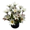 Olive Trees Artificial Sunflower Bunch with Plastic Pot White - LXINDIA.COM