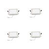 Online Generation 18 watt Led Slim Panel Light Square White Pack of 4 - LXINDIA.COM