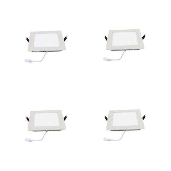 Online Generation 18 watt Led Slim Panel Light Square White Pack of 4 - LXINDIA.COM