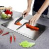 OrganizeMee Large Stainless Steel Chopping Board 36CM X 25CM - LXINDIA.COM