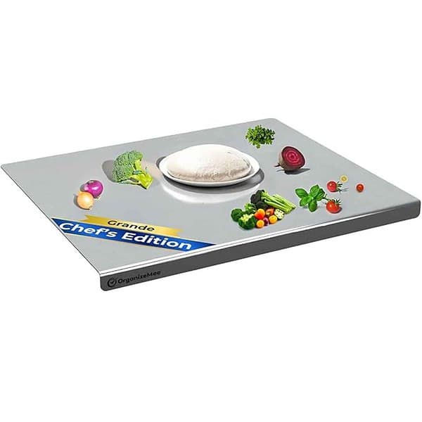 OrganizeMee Stainless Steel Kitchen Cutting Board Platform Medium 42 cm x 32 CM - LXINDIA.COM