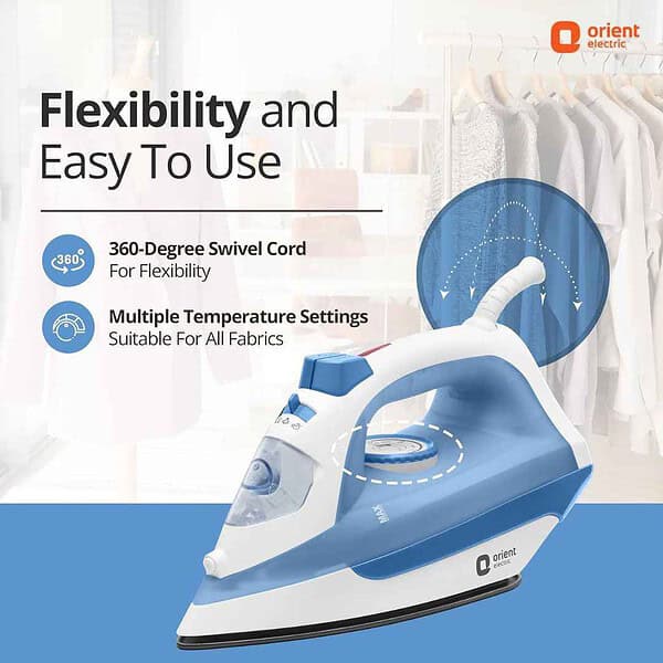 Orient Electric FabriFeel 1600W Steam iron Press1 - LXINDIA.COM