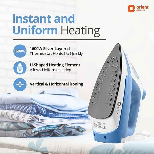 Orient Electric FabriFeel 1600W Steam iron Press3 - LXINDIA.COM