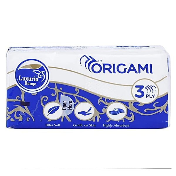 Origami Luxuria Pocket Hanky Tissue Pack of 30 10 Pulls Per Roll 2 - LXINDIA.COM