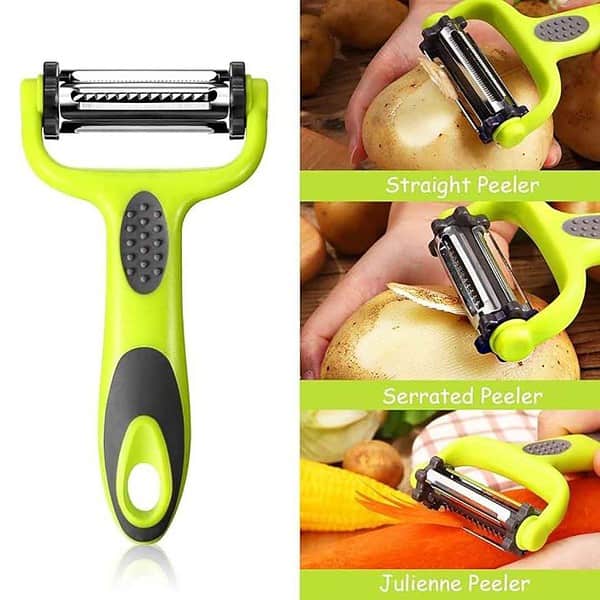 P Plus International 3 in 1 Julienne Vegetable Peeler 1 11zon - LXINDIA.COM