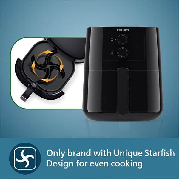 PHILIPS Air Fryer HD9200 90 1400W Black1 - LXINDIA.COM