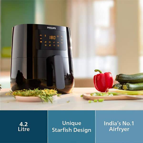 PHILIPS Digital Air Fryer HD9252 90 with Touch Panel1 - LXINDIA.COM