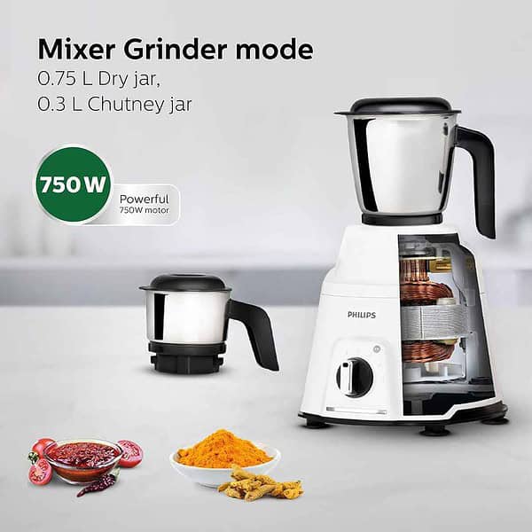 PHILIPS Mixer Grinder 750 Watt HL7763 003 - LXINDIA.COM