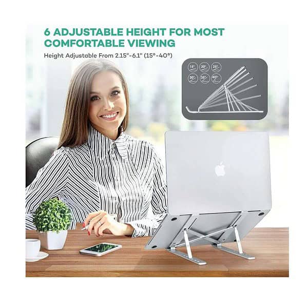 PLIXIO Aluminum Tabletop Laptop Stand 1 1 - LXINDIA.COM