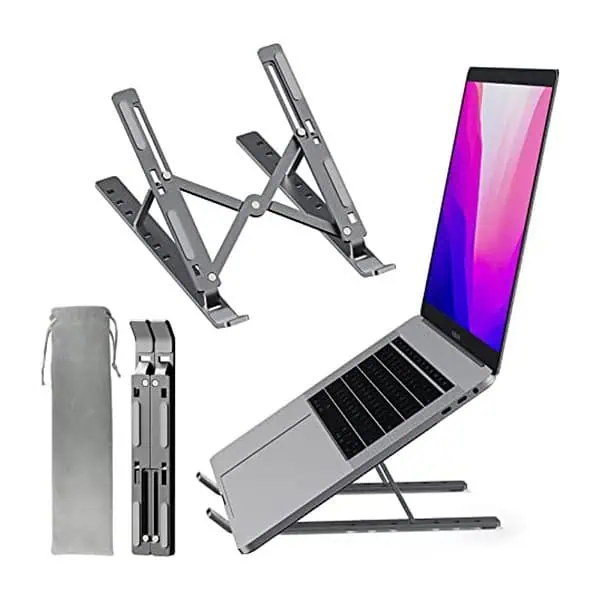 PLIXIO Aluminum Tabletop Laptop Stand Grey - LXINDIA.COM