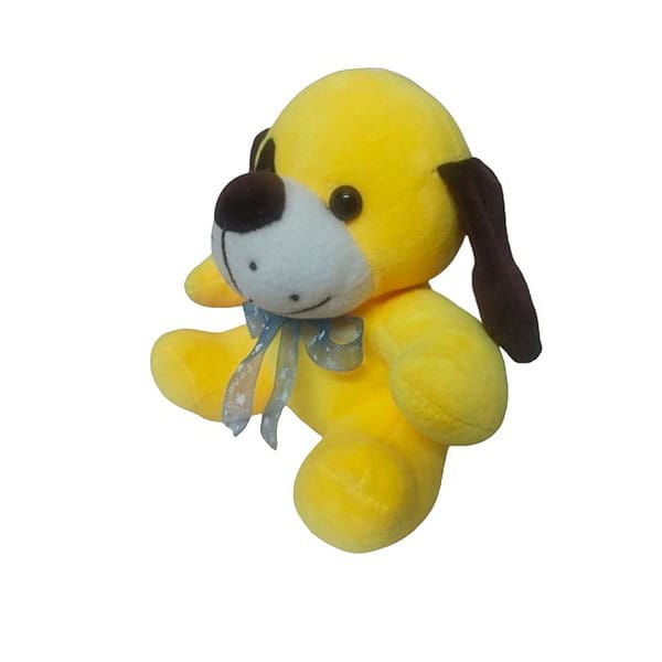 PLUSHIFY Patch Eye Dog Stuffed Animal Puppy Patch Eye Dog Yellow 2 - LXINDIA.COM