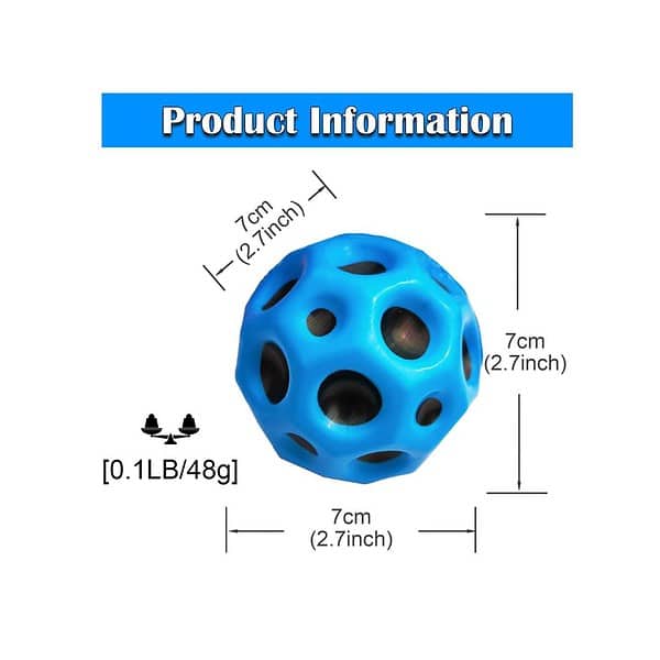 PLUSPOINT Moon Ball Extreme High Bouncing Ball Pack of 12 3 - LXINDIA.COM