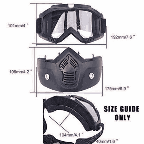 PROKONAI Motorcycle mask Anti Scratch UV Protective Face Mask3 - LXINDIA.COM