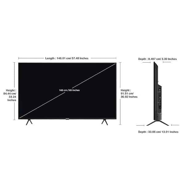 Panasonic 164 cm 65 inches LED Google TV TH 65MX660DX2 - LXINDIA.COM