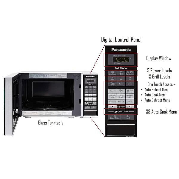 Panasonic 20L Grill Microwave OvenNN GT221WFDG1 - LXINDIA.COM