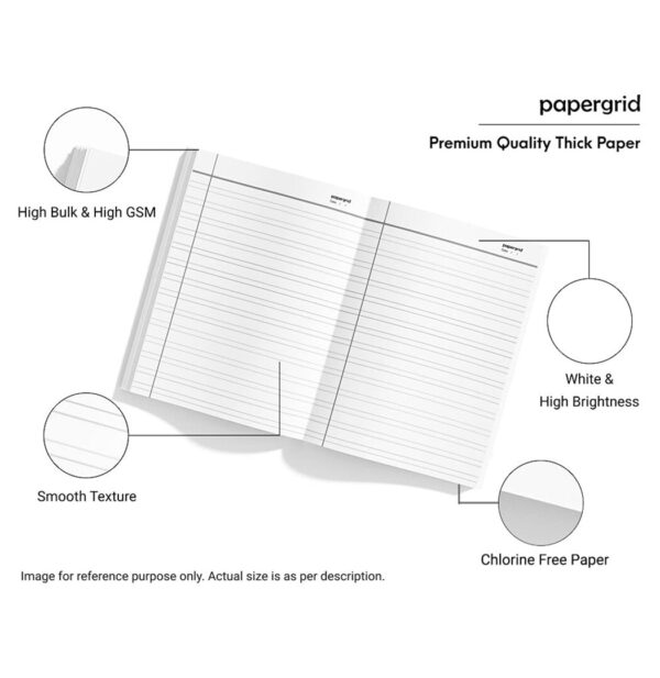 Papergrid Double Line 152 Pages Notebook Pack of 6 A - LXINDIA.COM