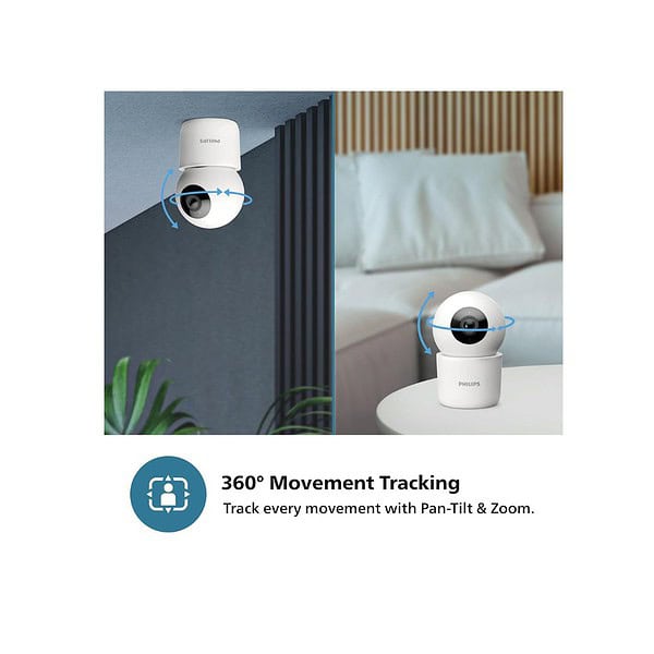 Philips Smart 360 degree Wifi Indoor Security Camera HSP3500 4 - LXINDIA.COM