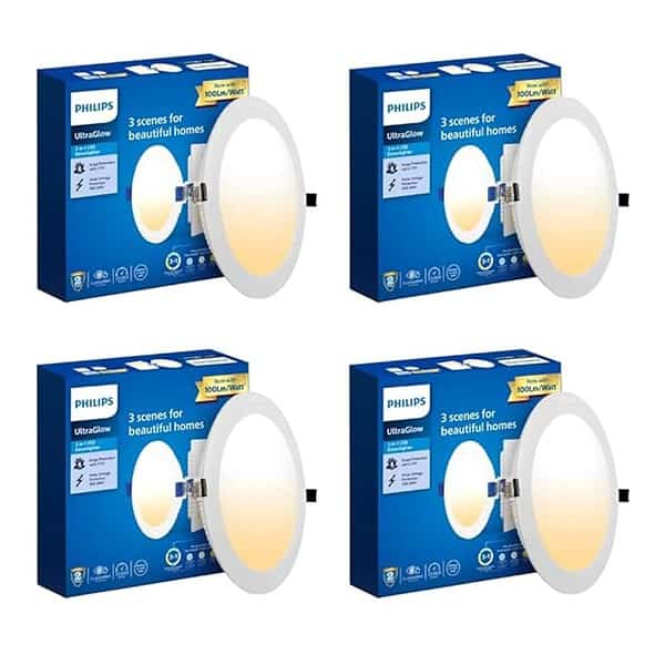 Philips Ultra Glow 15 watt 3 Colors in 1 Recessed Round LED Downlighter - LXINDIA.COM