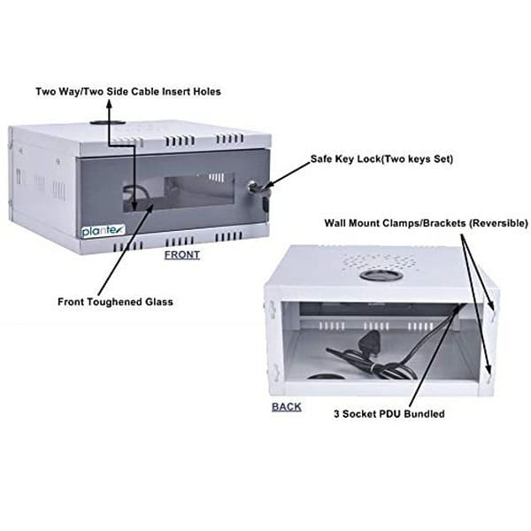 Plantex CCTV Network Rack 1U2 - LXINDIA.COM