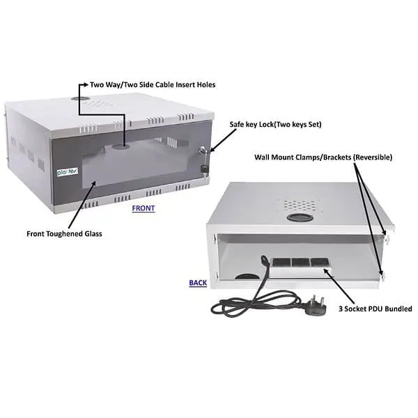 Plantex CCTV Network Rack 2U1 - LXINDIA.COM