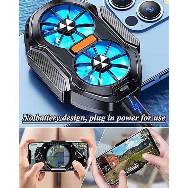 Plexaris Phone Cooler for Mobile Dual Turbo Fan Mobile Cooler 1 - LXINDIA.COM