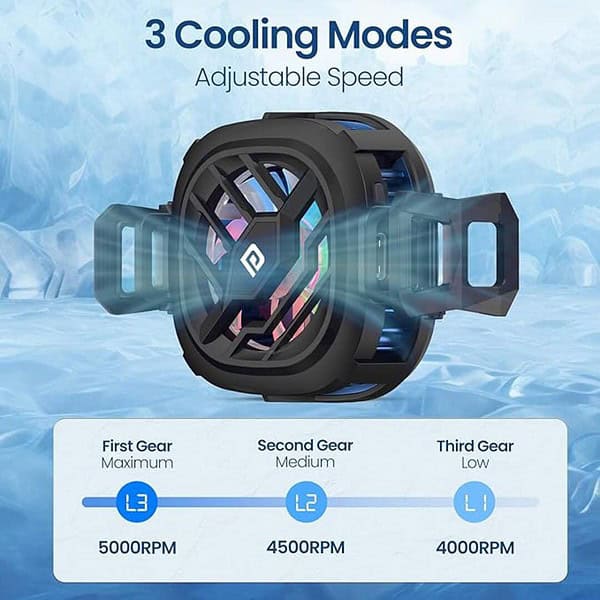 Portronics Cool XG Instant Magnetic Mobile Cooler With Adhesive Metal Plate 3 - LXINDIA.COM