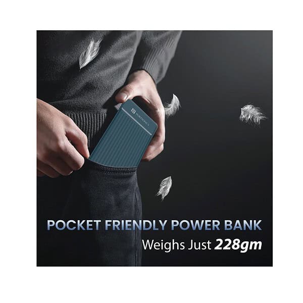 Portronics Luxcell B 10K 10000 mAh Dark Blue 3 - LXINDIA.COM