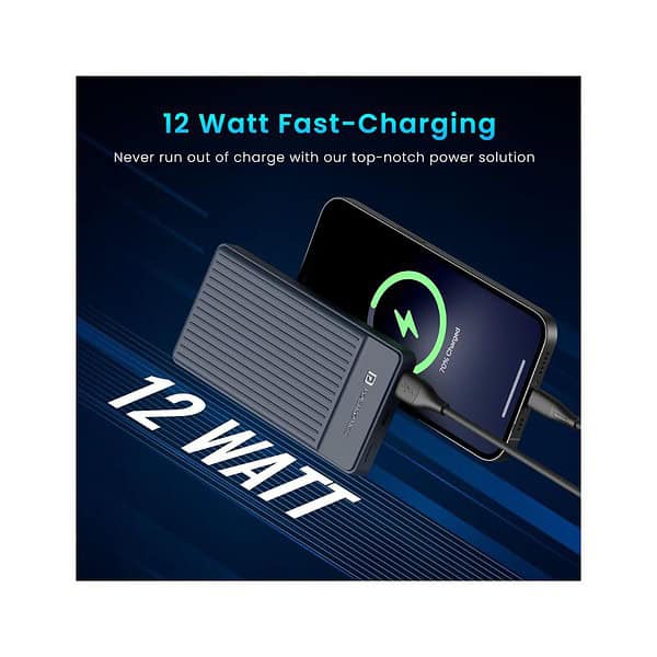 Portronics Luxcell B12 10000mAh 12W Dark blue - LXINDIA.COM