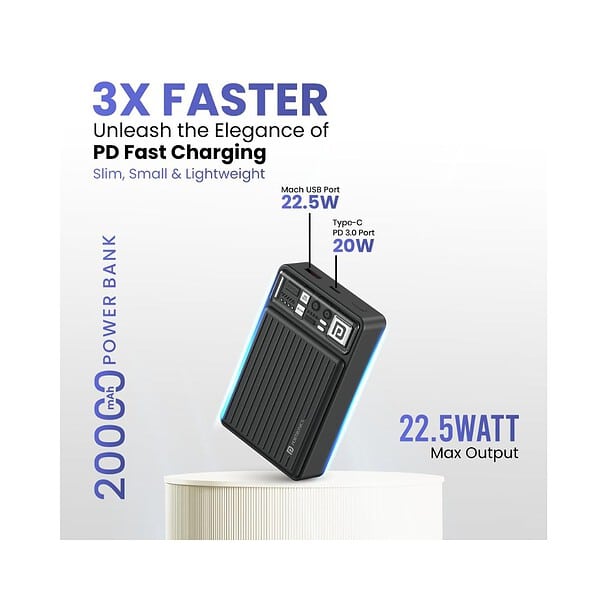 Portronics Luxcell Mini 20K Advanced 20000 mAh 1 - LXINDIA.COM