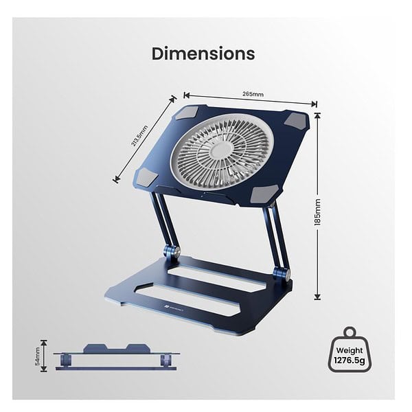 Portronics My Buddy K10 Portable Laptop Stand 5 - LXINDIA.COM