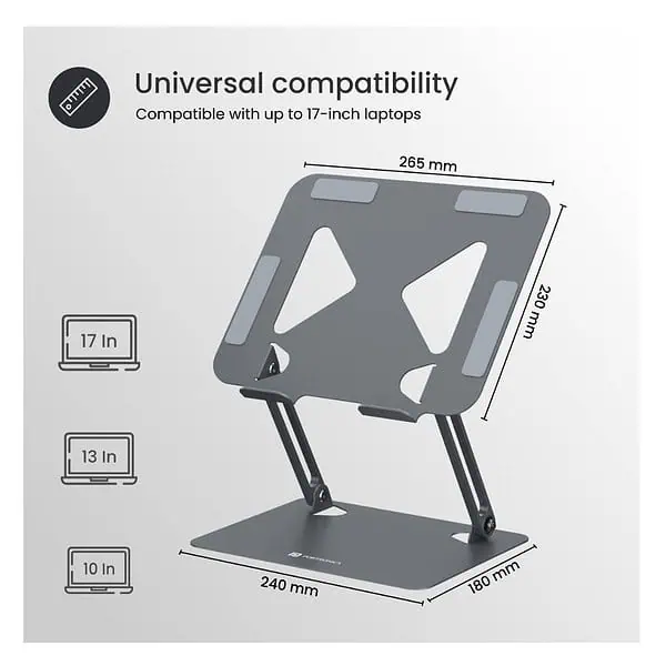 Portronics My Buddy K7 Portable Laptop Stand 4 - LXINDIA.COM