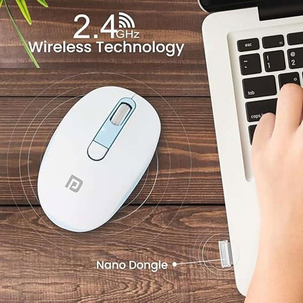 Portronics Toad 11 Wireless Mouse Blue 3 - LXINDIA.COM