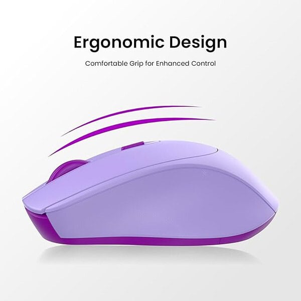 Portronics Toad 31 Wireless Mouse Purple 2 - LXINDIA.COM