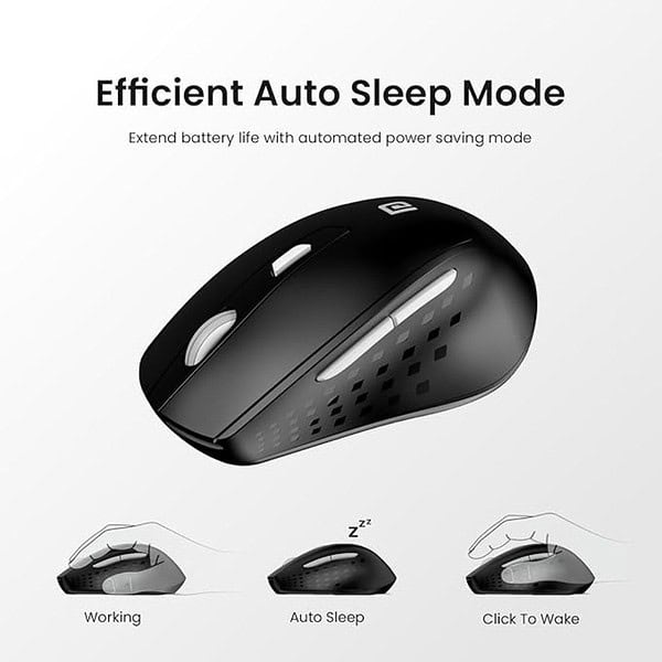 Portronics Toad 32 Wireless Mouse Black 2 - LXINDIA.COM