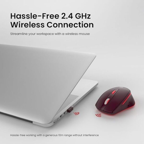 Portronics Toad 32 Wireless Mouse Red 1 - LXINDIA.COM