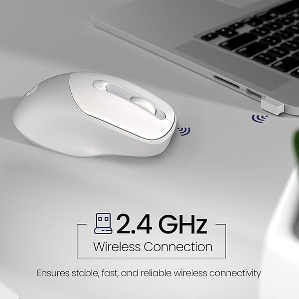 Portronics Toad 35 Wireless Mouse White 1 - LXINDIA.COM