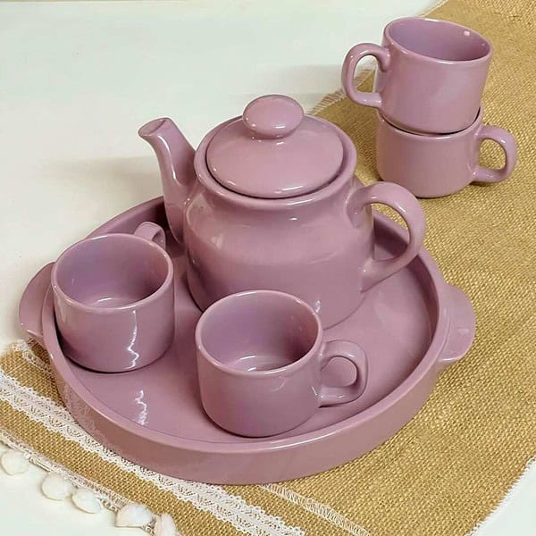 Praahi Lifestyle Tea Cup Lavender 6 Piece Set a - LXINDIA.COM