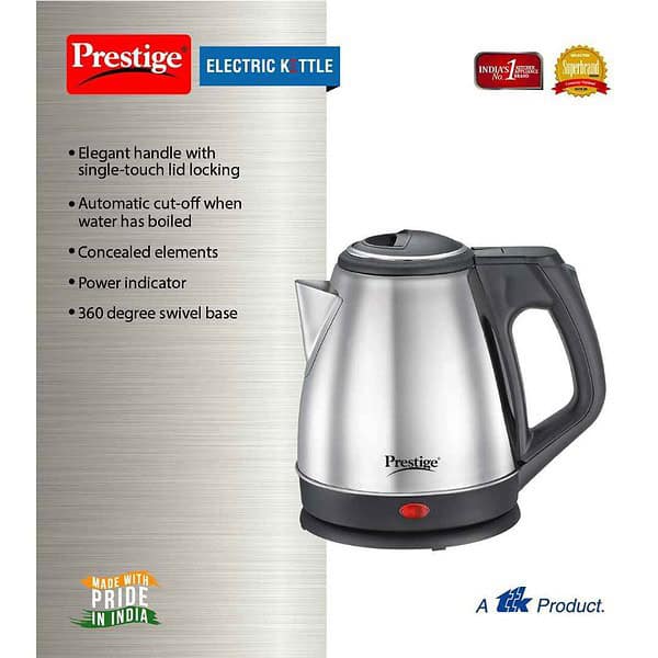 Prestige 1.2 Litres Electric Kettle PKCS 1.21 - LXINDIA.COM