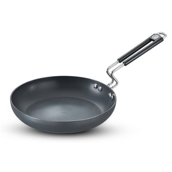 Prestige Aluminium Hard Anodised 20cm Black Fry Pan - LXINDIA.COM