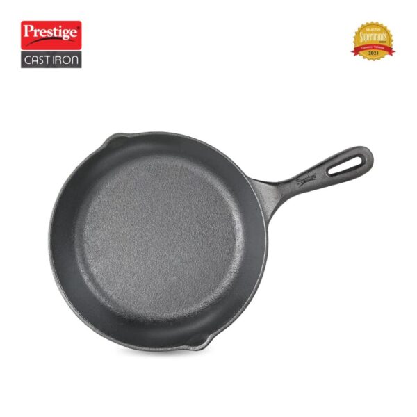 Prestige Cast Iron Fry Pan 200 mm Black B - LXINDIA.COM