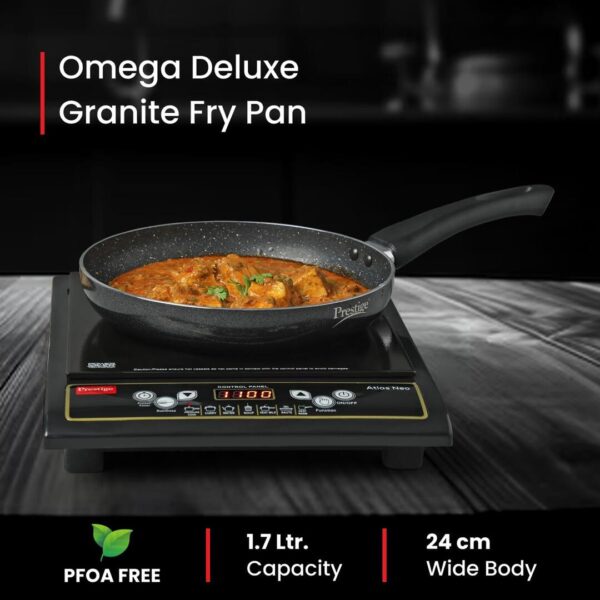 Prestige Non Stick Omega Deluxe Granite Fry Pan 24 Centimetre a - LXINDIA.COM