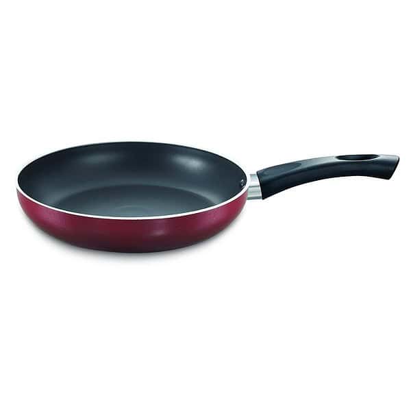 Prestige Omega Deluxe Aluminium Red 200 mm Fry Pan - LXINDIA.COM