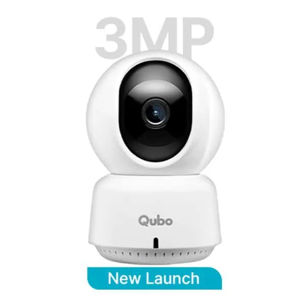 QUBO Smart 360 3MP 1296p WiFi CCTV Security Camera 2 - LXINDIA.COM