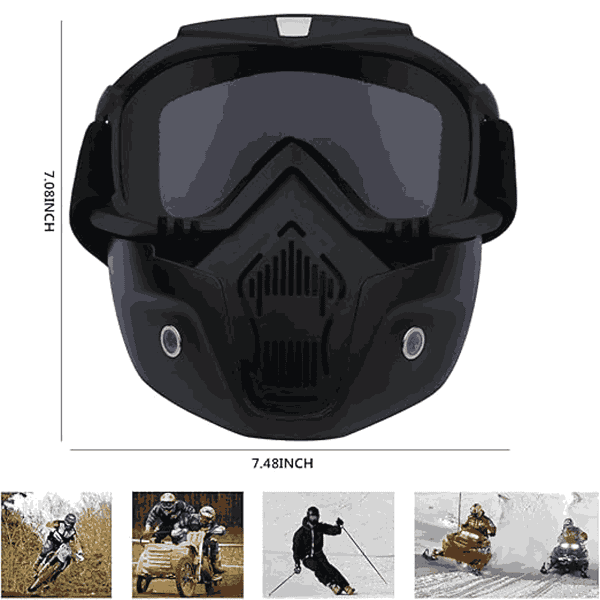 RADIANT Face Mask for Bikers in Riding UV Protected Full Face Mask2 - LXINDIA.COM