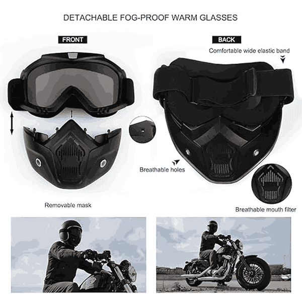 RADIANT Face Mask for Bikers in Riding UV Protected Full Face Mask3 - LXINDIA.COM