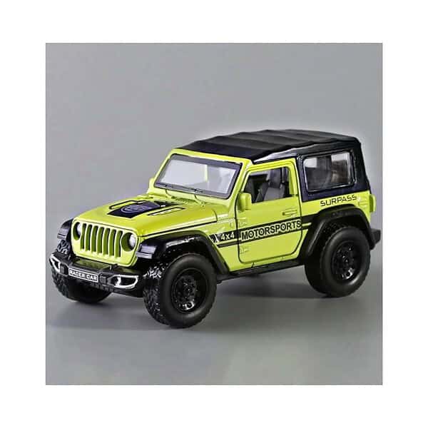 RUHANI Metal 4x4 Thar Jeep Wrangler Green 2 - LXINDIA.COM